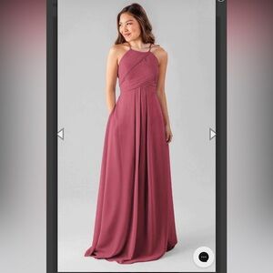 Kennedy Blue bridesmaid dress. Size 6. color: Rosewood. style: Milly